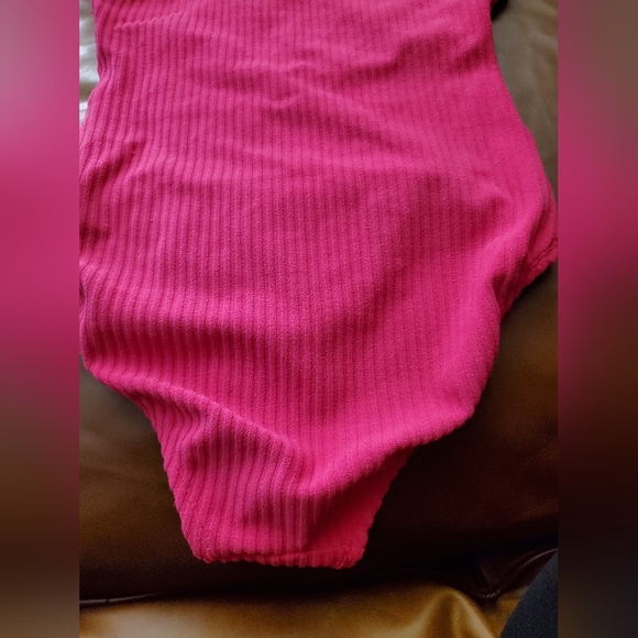 Andie Hot Pink Button-Up Swimsuit XS Xsmall New! - Picture 8 of 9